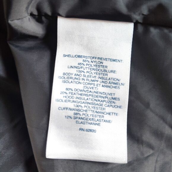 Lands End Puffer Coat Womens Long Medium Quilted Down Feathers Filled Hooded Zip - Picture 11 of 12